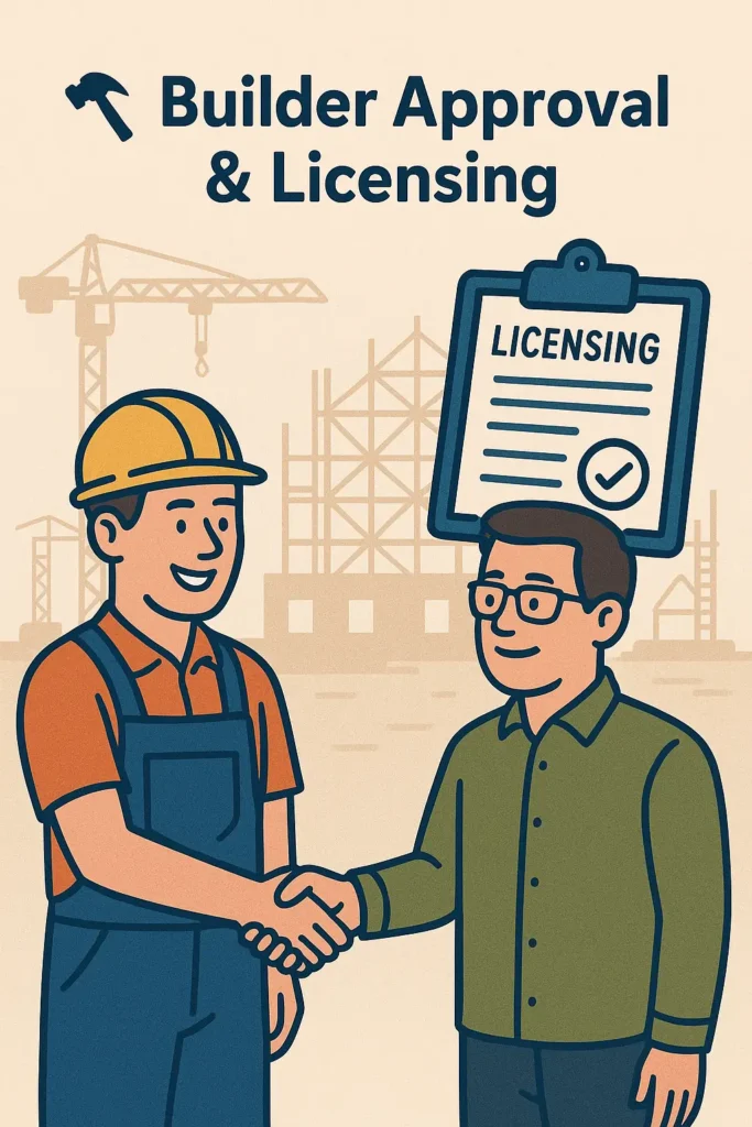 Builder Approval & Licensing